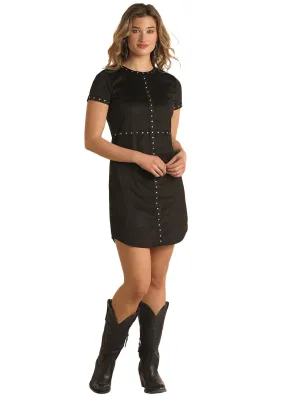 Panhandle Slim Womens Black Studded Dress