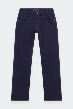 PANTALONI SATEEN SKINNY FIT BLU