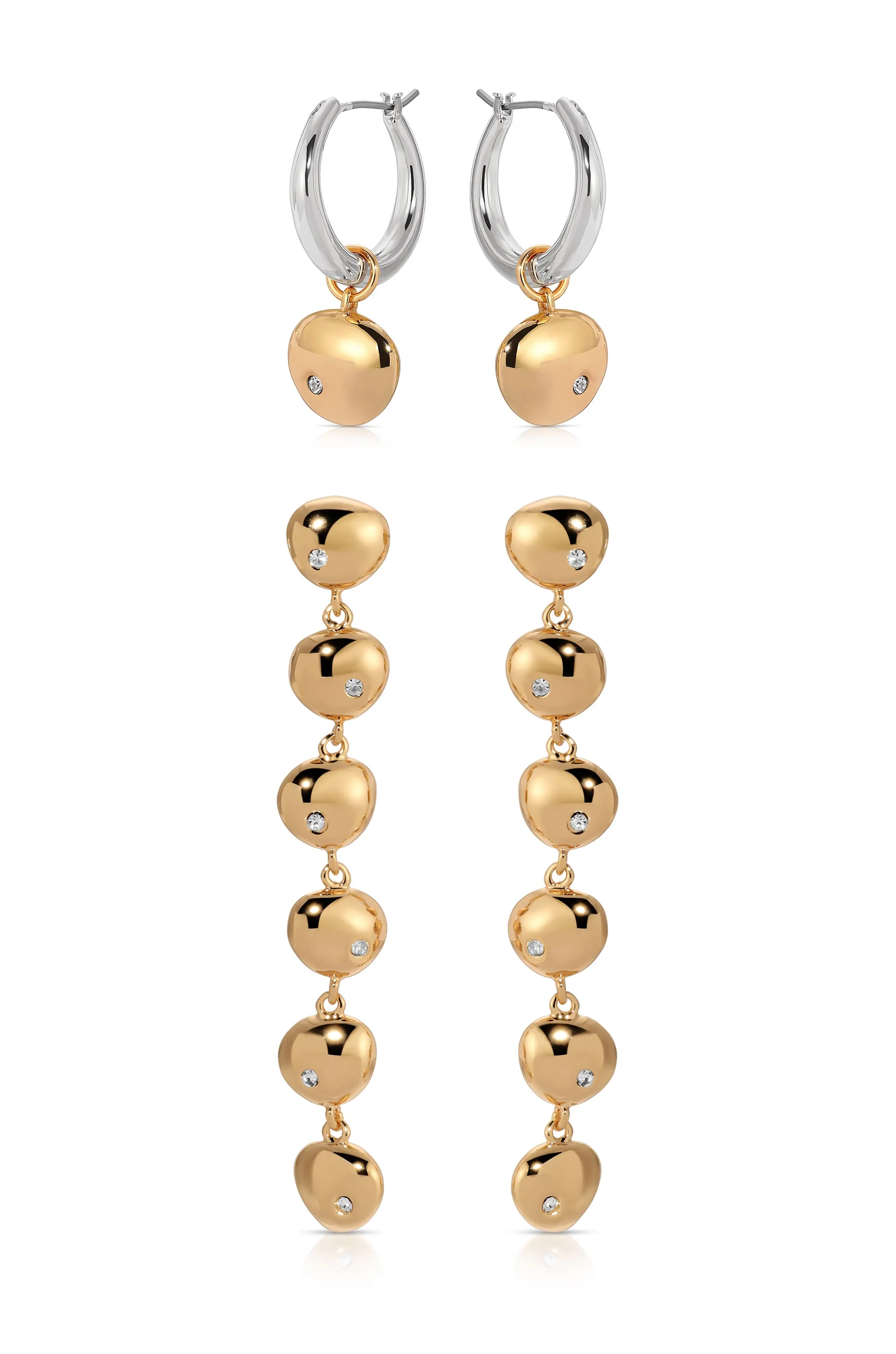 Pebble Earring Set