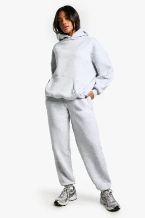 Plain Hooded Cuffed Jogger Tracksuit