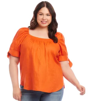 Plus Size Square Neck Top