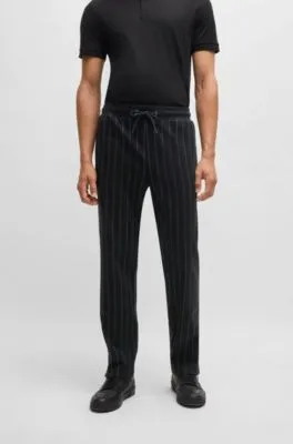 Porsche x BOSS tracksuit bottoms with vertical stripes