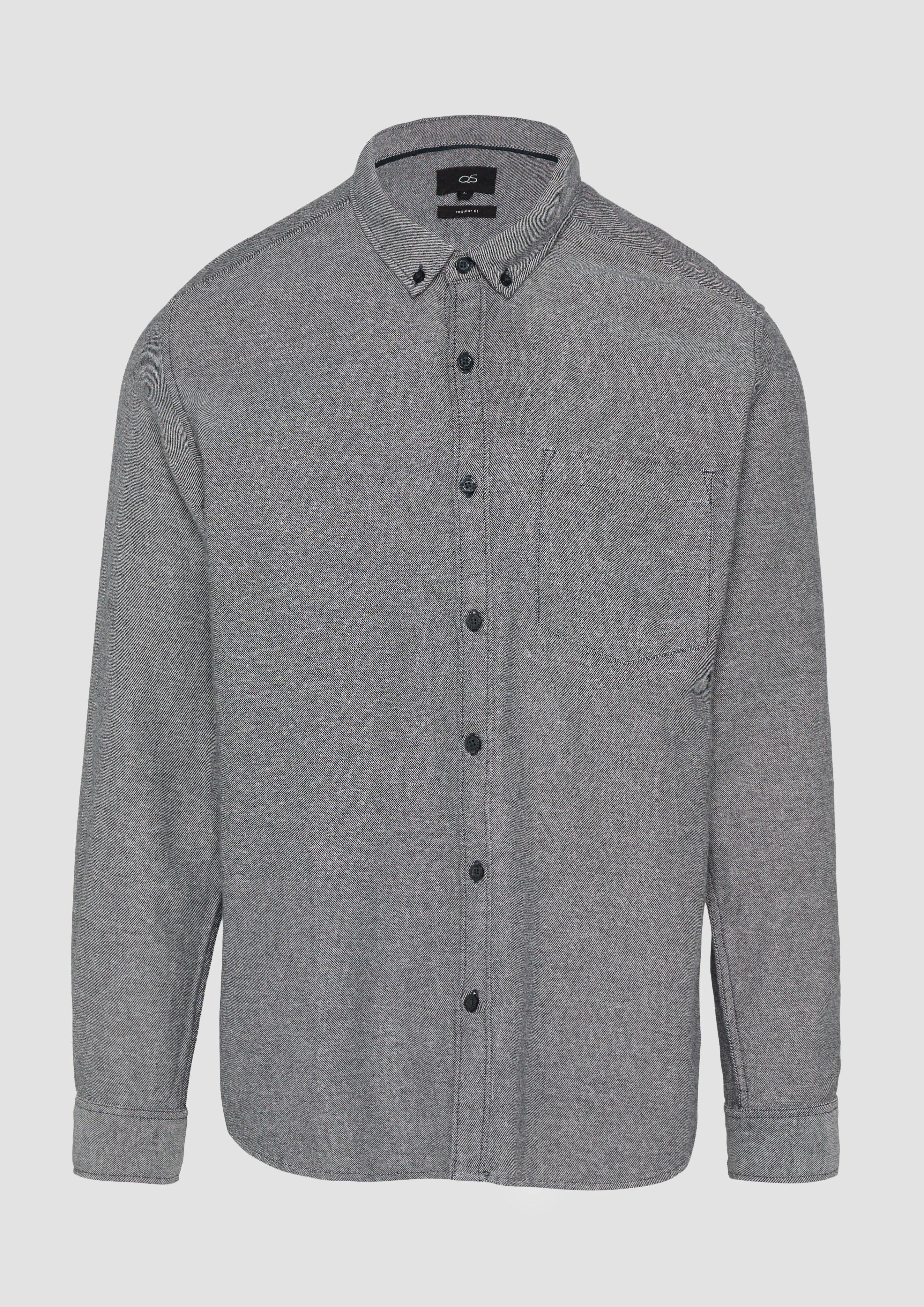 Regular fit: Twill shirt with a patch breast pocket