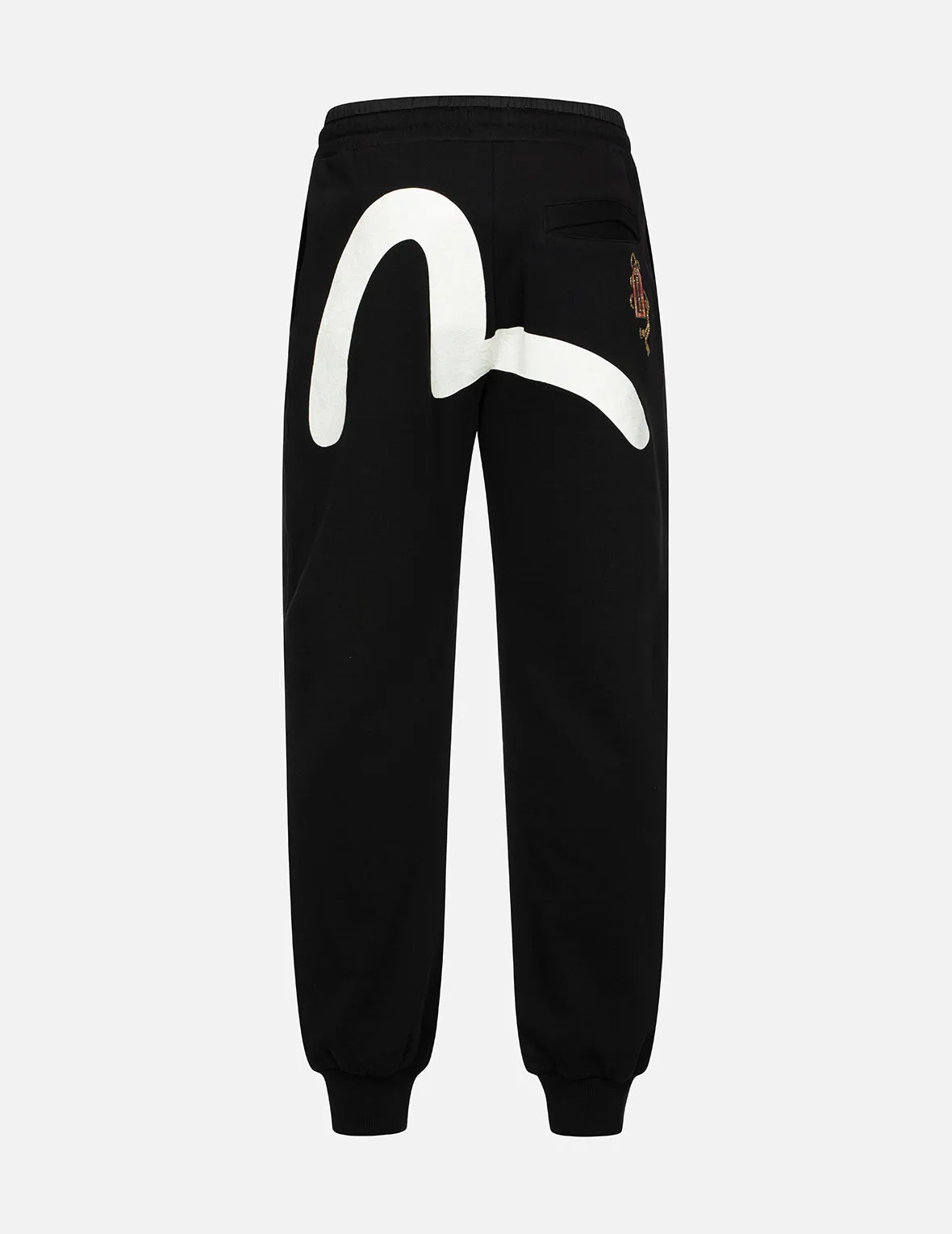 Seagull Print and Lucky Charm Appliqué Straight Fit Sweatpants