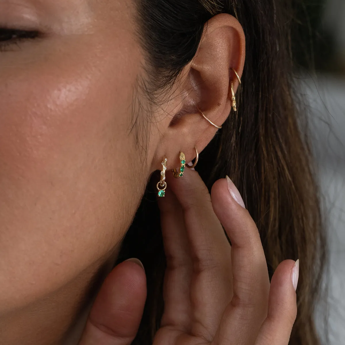 Starry Diamond Mini Hoops