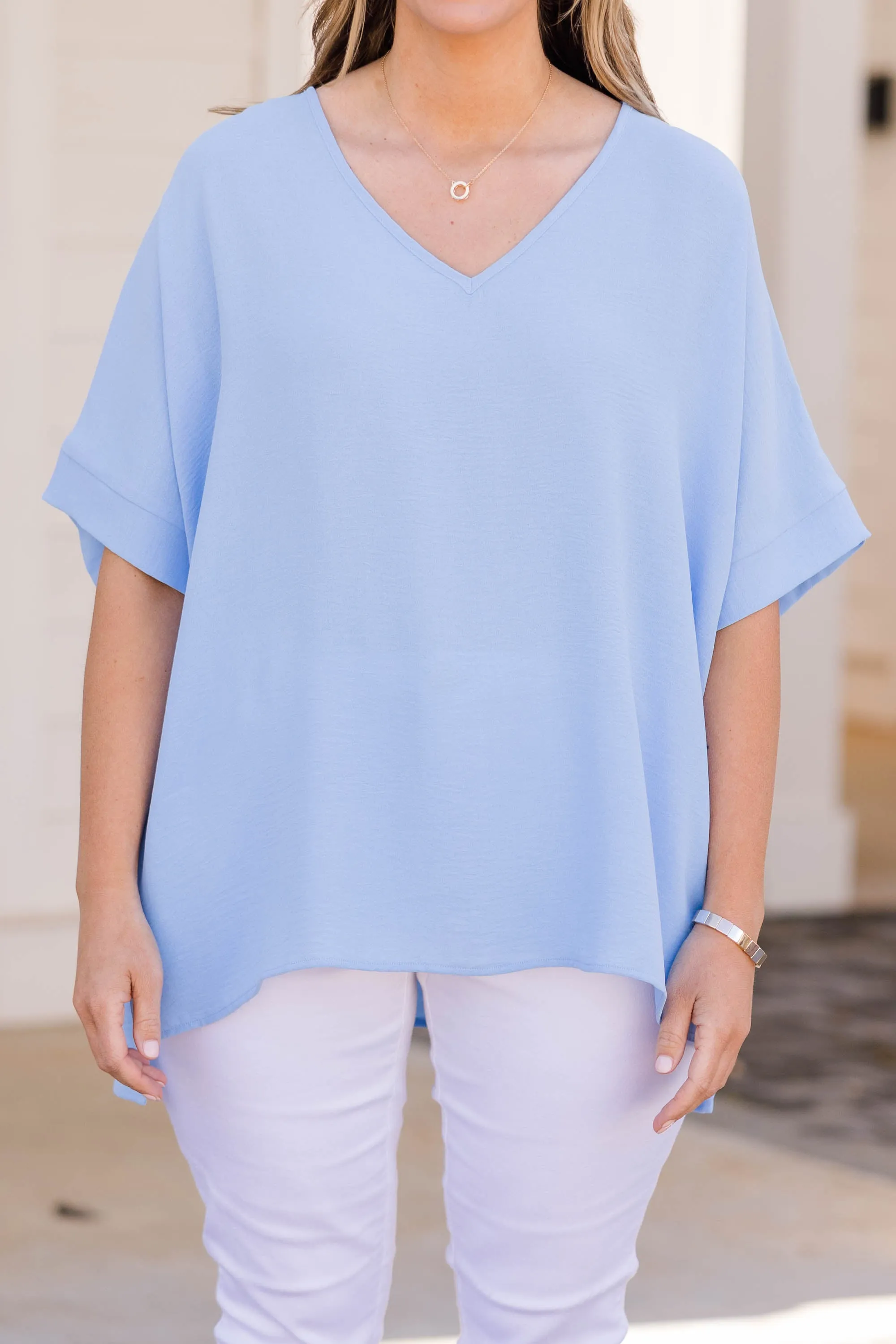 Weekend Wardrobe Top, Spring Blue