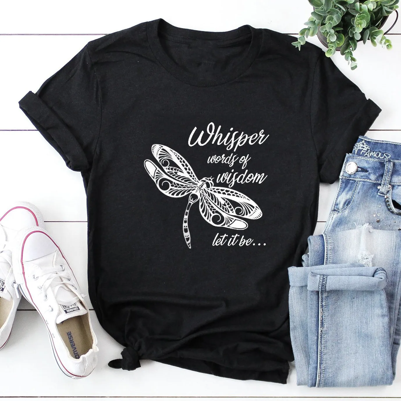 Whisper Words Wisdom Graphic Tee