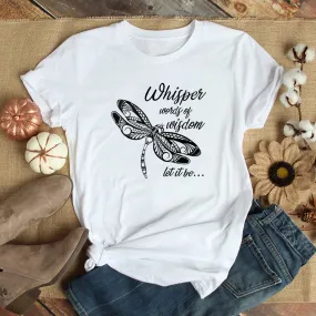 Whisper Words Wisdom Graphic Tee