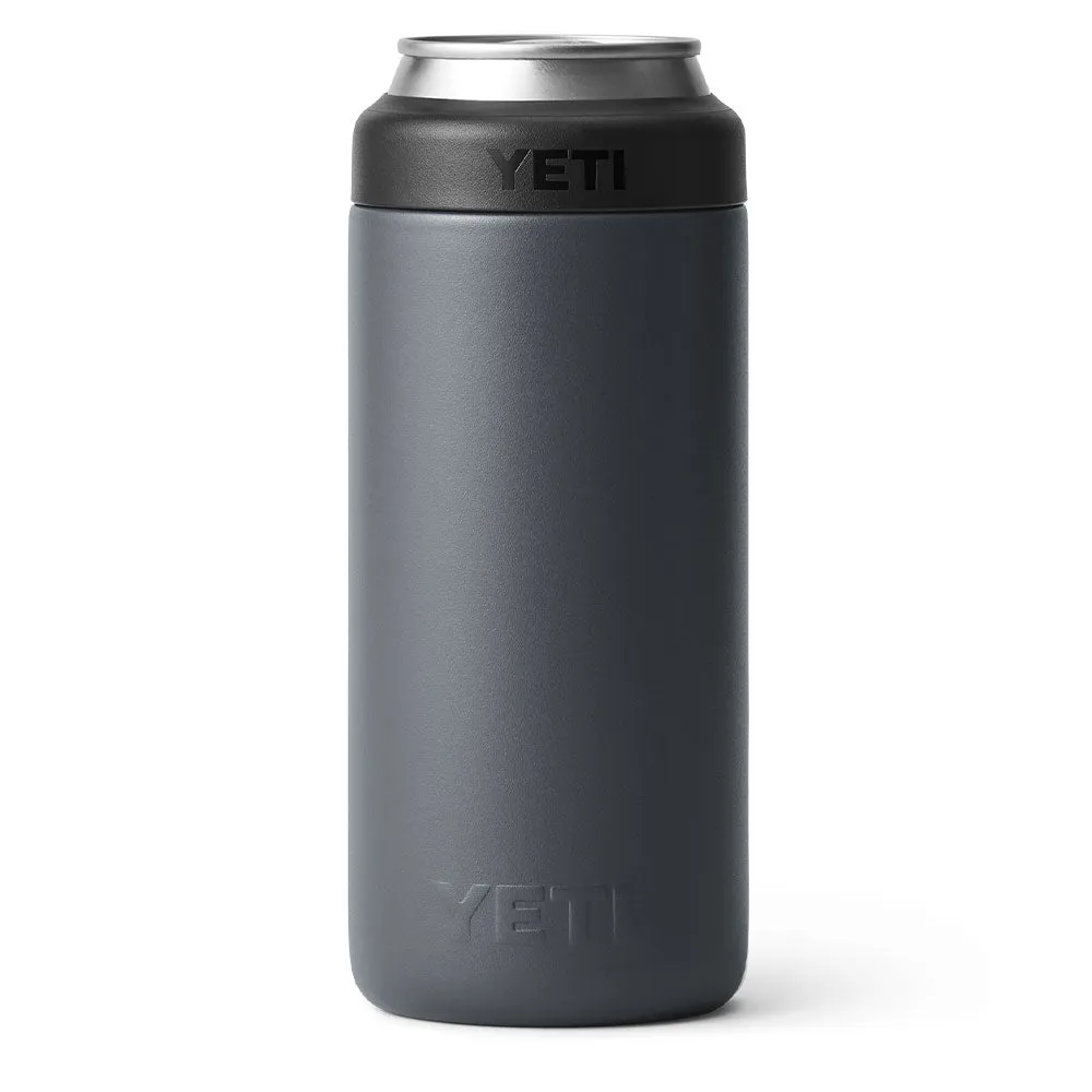 YETI RAMBLER COLSTER SLIM CAN - CHARCOAL