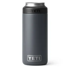 YETI RAMBLER COLSTER SLIM CAN - CHARCOAL