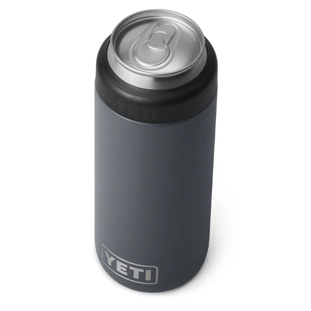 YETI RAMBLER COLSTER SLIM CAN - CHARCOAL